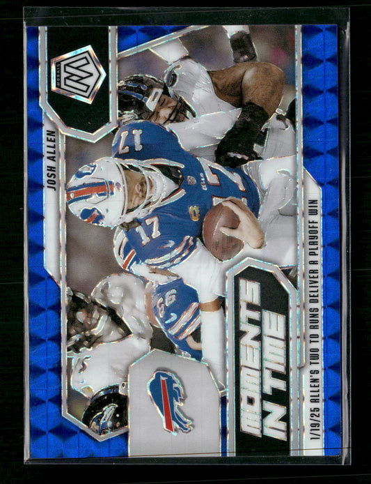 2025 Panini Mosaic Moments In Time Mosaic Blue Josh Allen #/99 #15