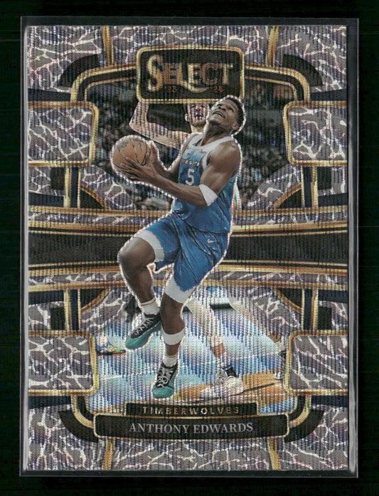 2023-24 Panini Select Elephant Prizms Concourse Anthony Edwards #37