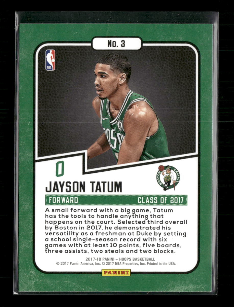 2017-18 Hoops Class of 2017 Jayson Tatum #3