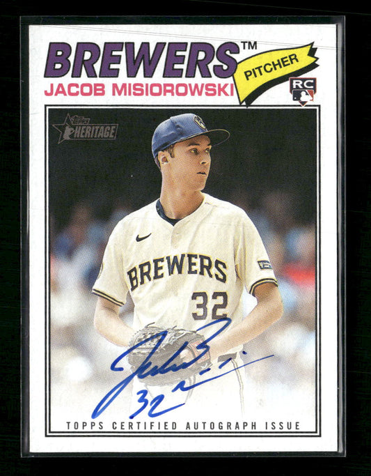 2026 Topps Heritage Real One Autographs Jacob Misiorowski Auto #ROA-JM