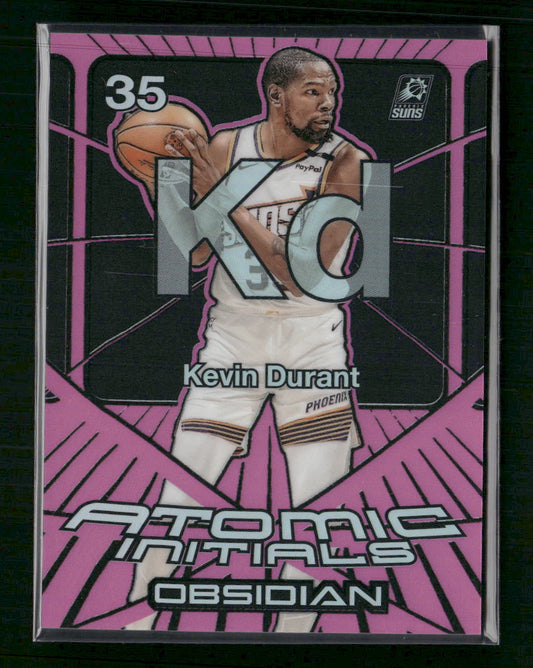 2024-25 PO Atomic Initials Electric Etch Pink Flood Kevin Durant #/49 #6
