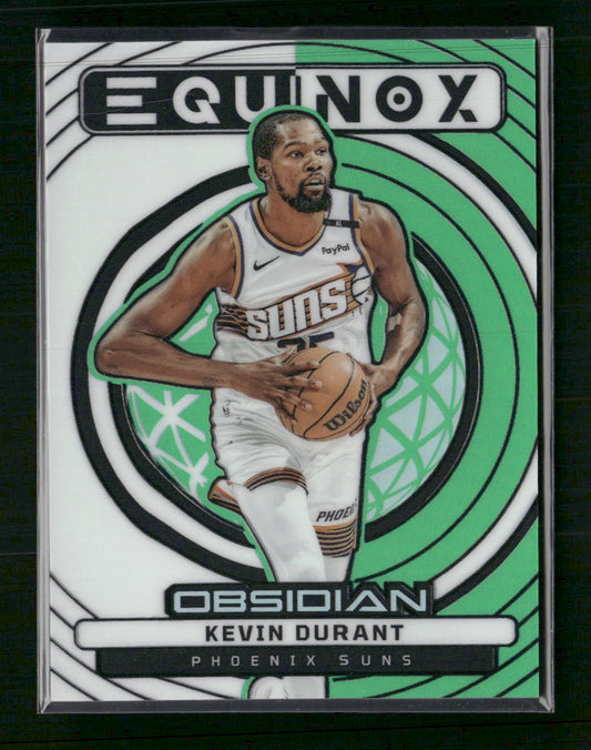 2024-25 Panini Obsidian Equinox Electric Etch Green Flood Kevin Durant #/25 #12
