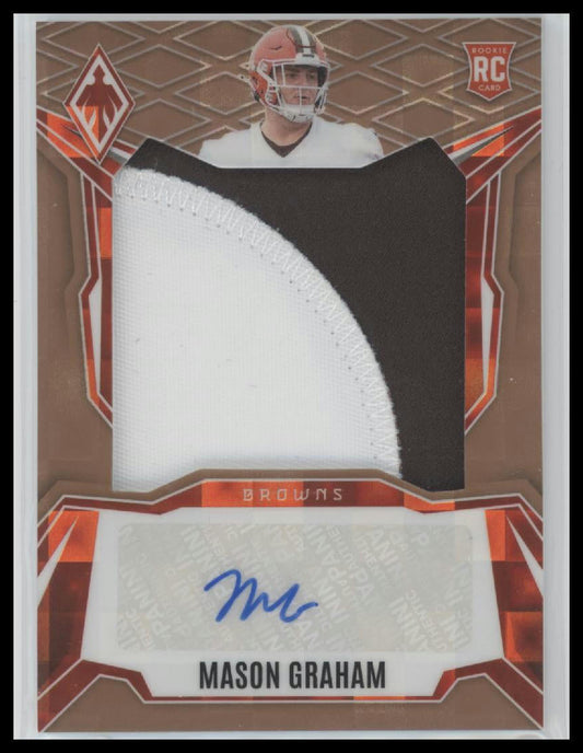 2025 Panini Phoenix Rookie Patch Auto Bronze Prizm Mason Graham #/199 #RPS-MGM