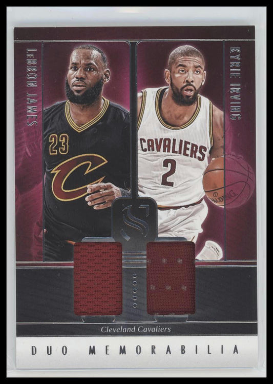 2024-25 Panini Silhouette Duo Memorabilia LeBron James / Kyrie Irving #DUO-CLE