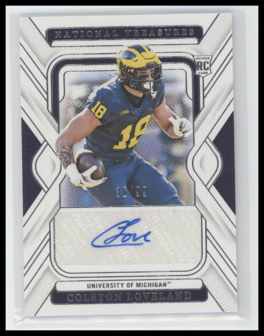 2025 Panini N. T. Collegiate Rookie Signatures Colston Loveland #/99 #RS-CLD