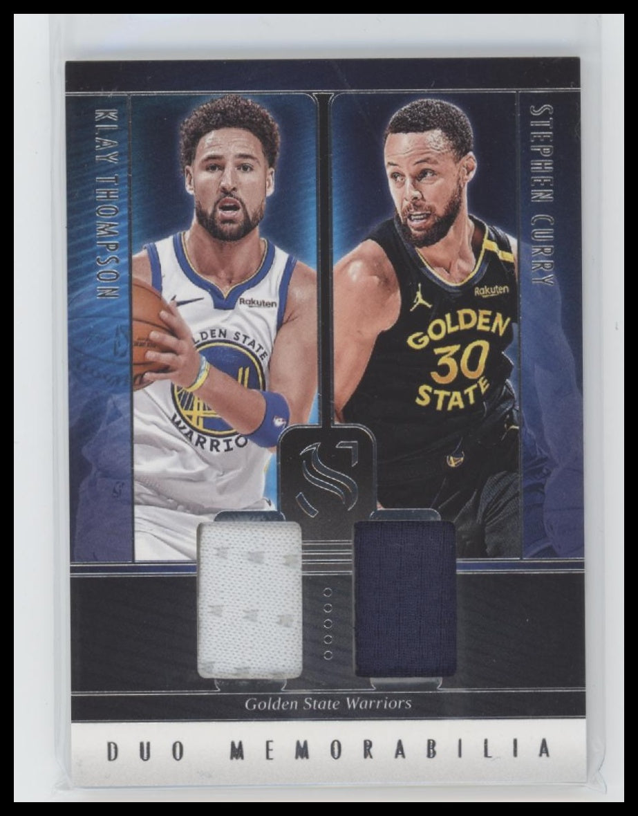 2024-25 Panini Silhouette Duo Memorabilia Klay Thompson / Stephen Curry #DUO-GSW