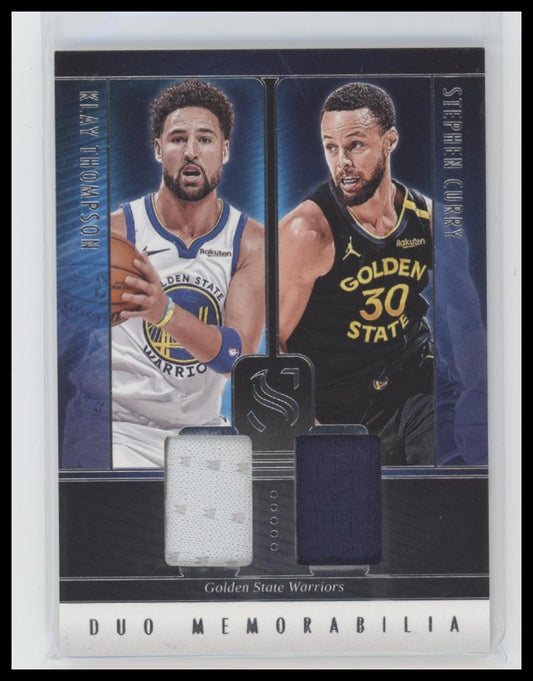2024-25 Panini Silhouette Duo Memorabilia Klay Thompson / Stephen Curry #DUO-GSW