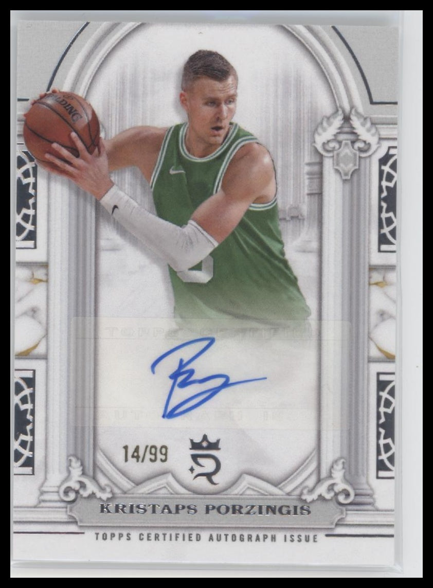 2023-24 Topps Royalty Pillars of Greatness Auto #/99 Kristaps Porzingis #PGS-KP