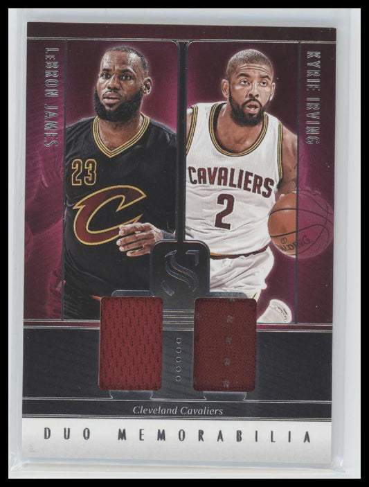 2024-25 Panini Silhouette Duo Memorabilia LeBron James / Kyrie Irving #DUO-CLE