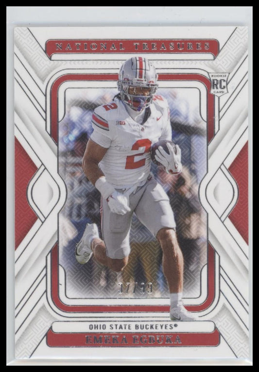 2025 Panini National Treasures Collegiate Emeka Egbuka #/99 #8