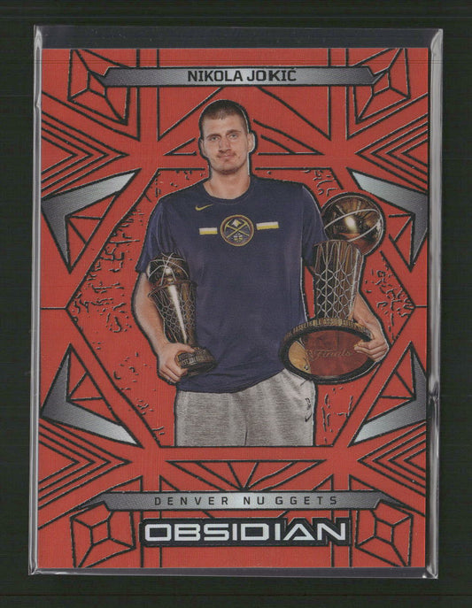 2024-25 Panini Obsidian Electric Etch Orange Flood Nikola Jokic #/125 #184