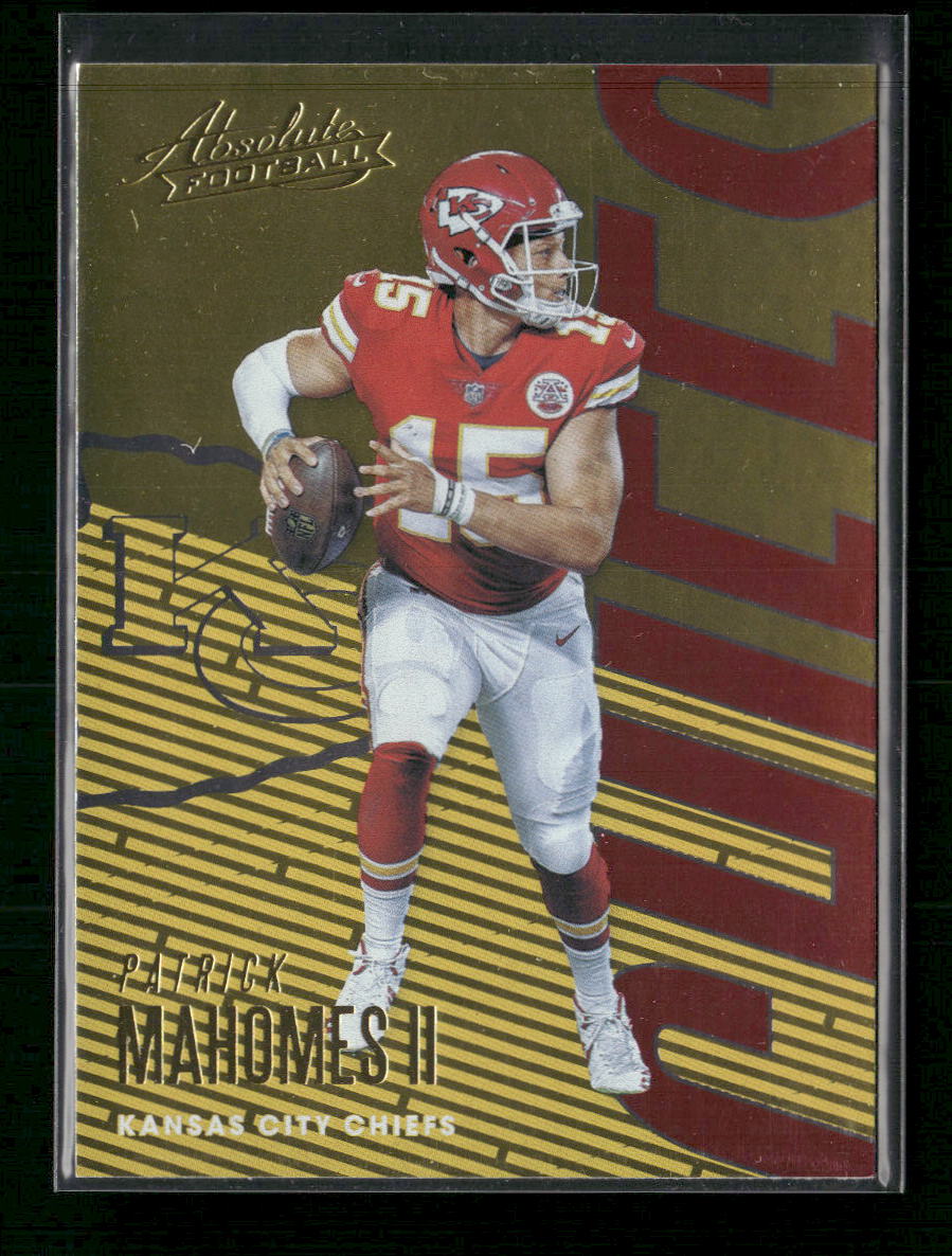 2018 Panini Absolute Spectrum Gold Patrick Mahomes II #49