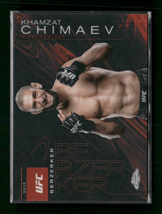 2025 Topps Chrome UFC Berzerker Khamzat Chimaev #BZK-3