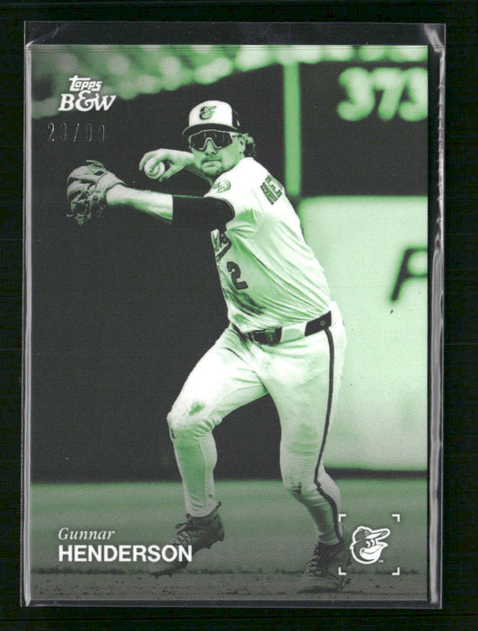 2025 Topps Black & White Green Gunnar Henderson #/99 #050