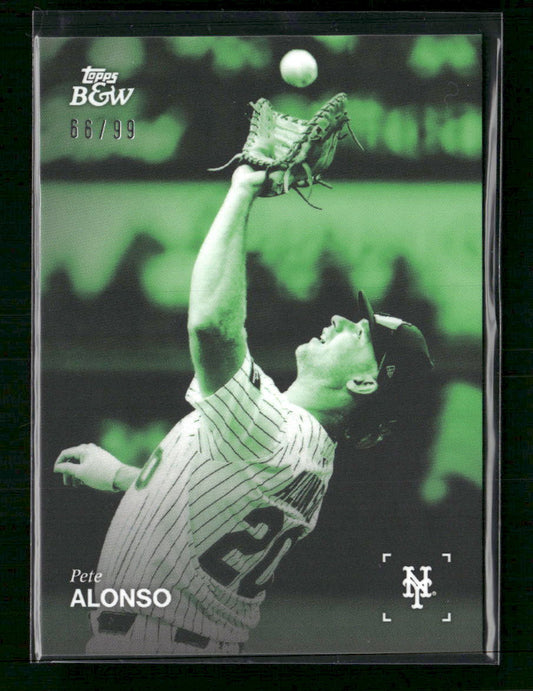2025 Topps Black & White Green Pete Alonso #/99 #088