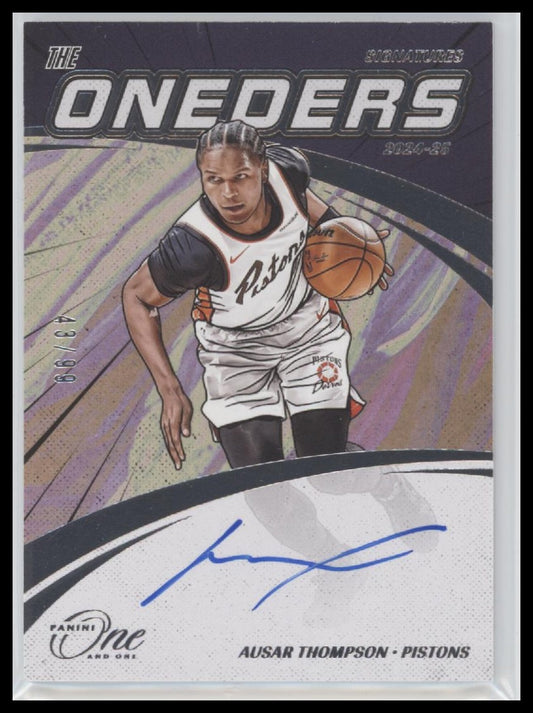 2024-25 Panini The Oneders Signatures Ausar Thompson #/99 #TOS-ASR