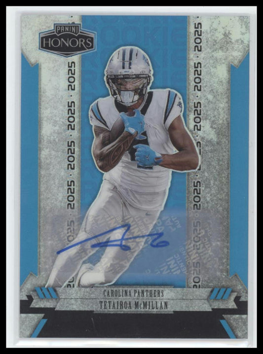 2025 Panini Honors Blue Auto #49 Tetairoa McMillan #1