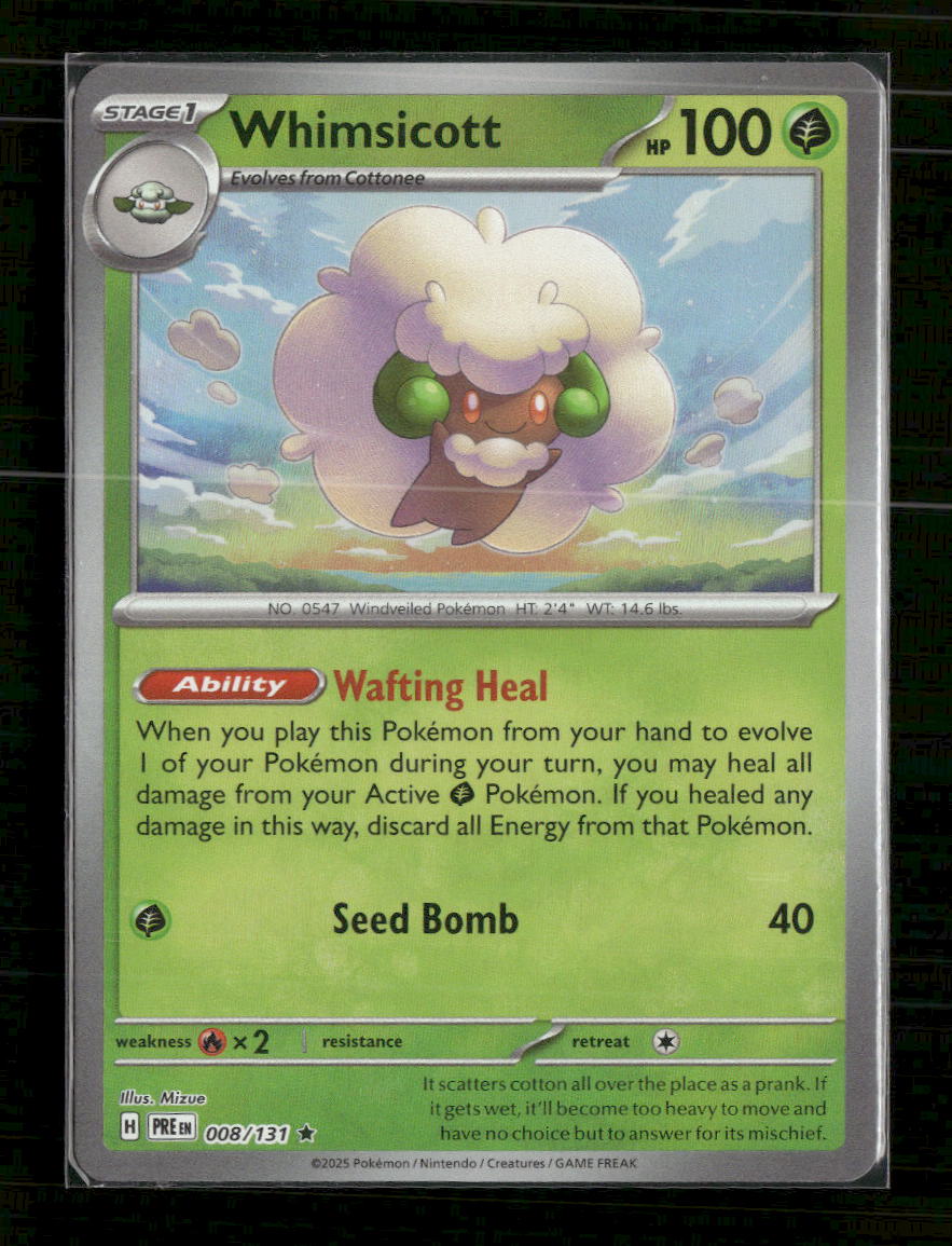 SV: Prismatic Evolutions Whimsicott (Master Ball Pattern) #008/131