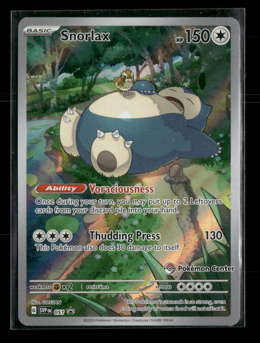 SV: Scarlet & Violet Promo Cards Snorlax (Pokémon Center) #051