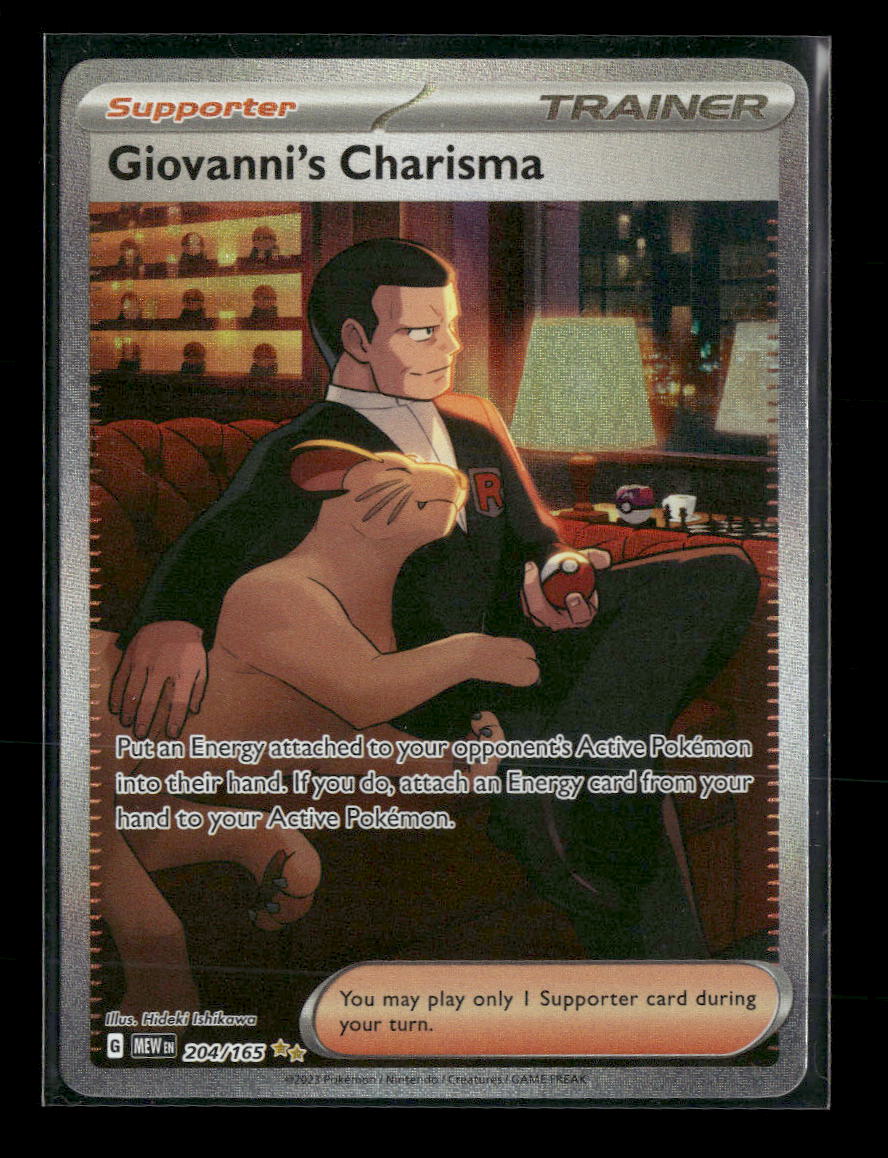 SV: Scarlet & Violet 151 Giovanni's Charisma #204/165