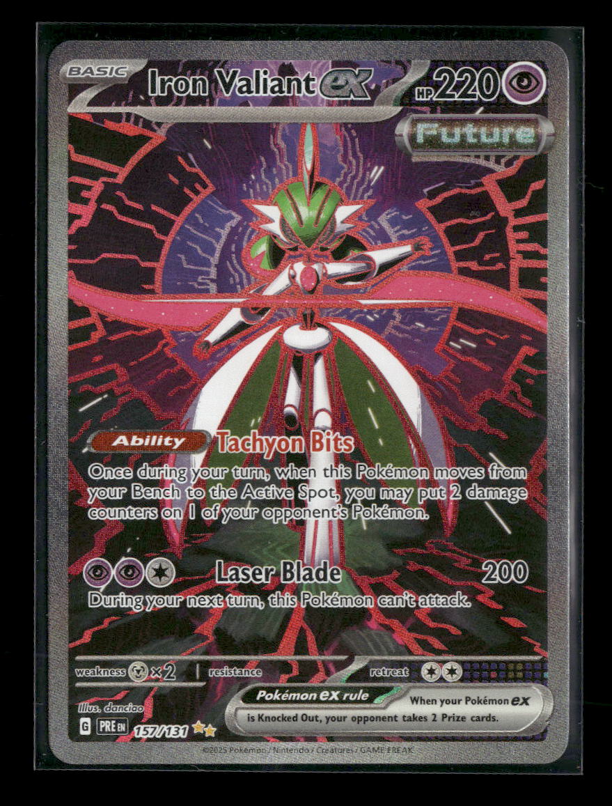SV: Prismatic Evolutions Iron Valiant ex #157/131