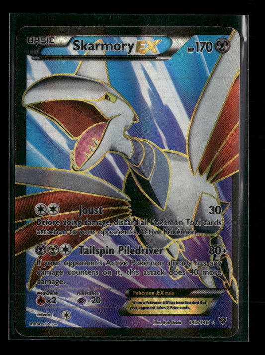 XY Base Set Skarmory EX (145 Full Art) #145/146 *Damaged*