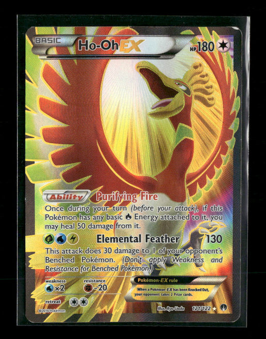 XY - BREAKpoint Ho-Oh EX (Full Art) #121/122 *Damaged*