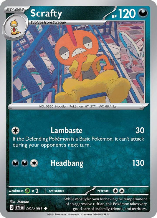 Scrafty (061/091) [Scarlet & Violet: Paldean Fates]