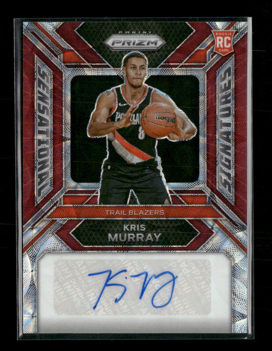 2023-24 Panini Prizm Sensational Signatures Silver Kris Murray Auto #SS-MU