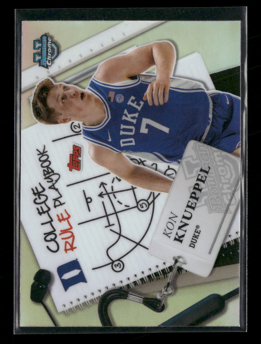 2024-25 Bowman University Chrome College Rule Playbook Kon Knueppel #CRP-13