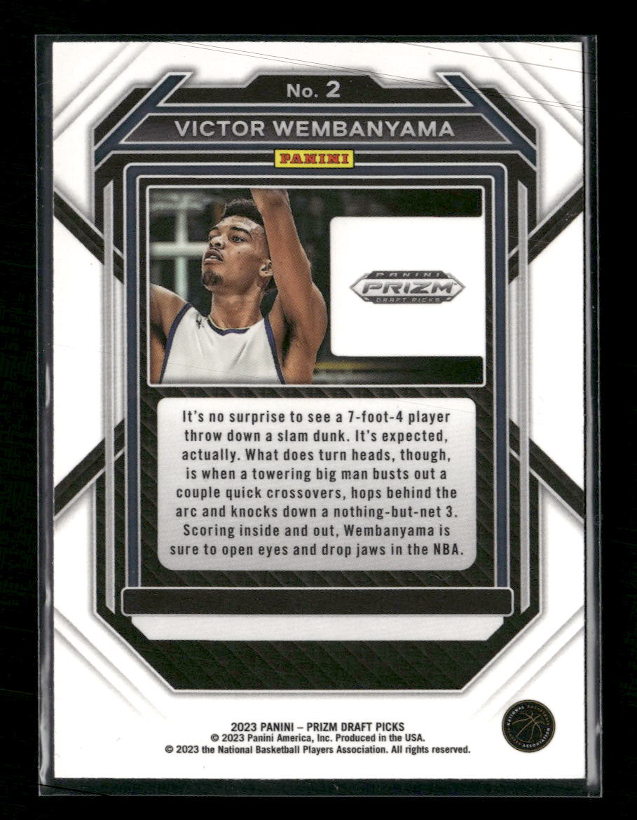 2023 Panini Prizm Draft Picks Victor Wembanyama #2