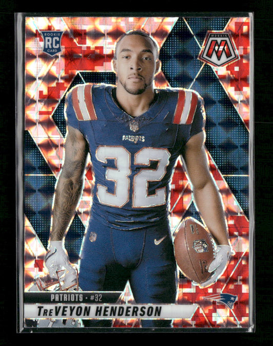 2025 Panini Mosaic Mosaic Camo Red TreVeyon Henderson Rookie #278