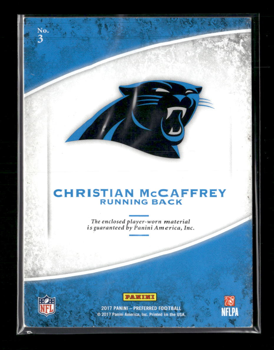 2017 Panini Crown Royale Jumbo Rookie Silhouettes Jerseys Christian McCaffrey #3