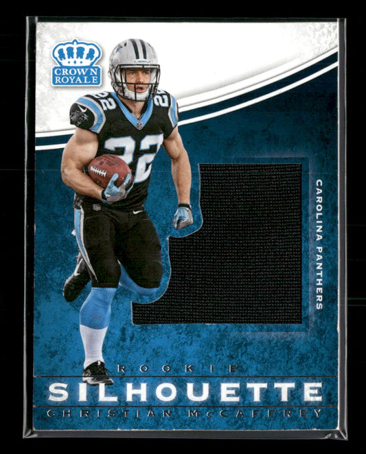 2017 Panini Crown Royale Jumbo Rookie Silhouettes Jerseys Christian McCaffrey #3
