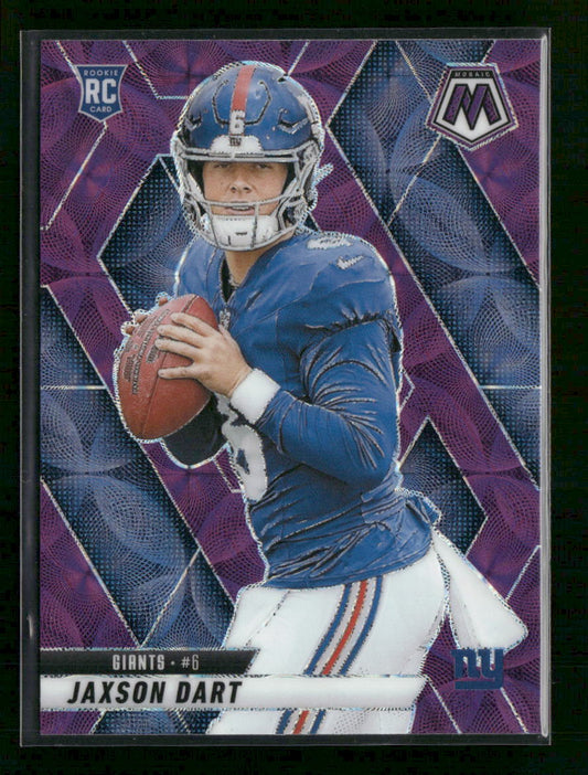 2025 Panini Mosaic Purple Scope Jaxson Dart Rookie #362