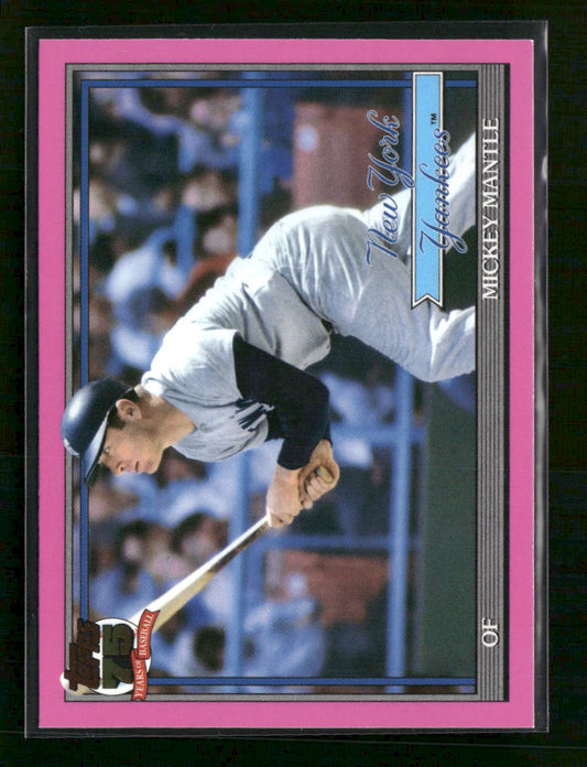 2026 Topps Baseball 35th Anniversary Pink Mickey Mantle #T91-48