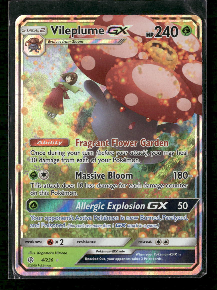 SM - Cosmic Eclipse Vileplume GX #4/236