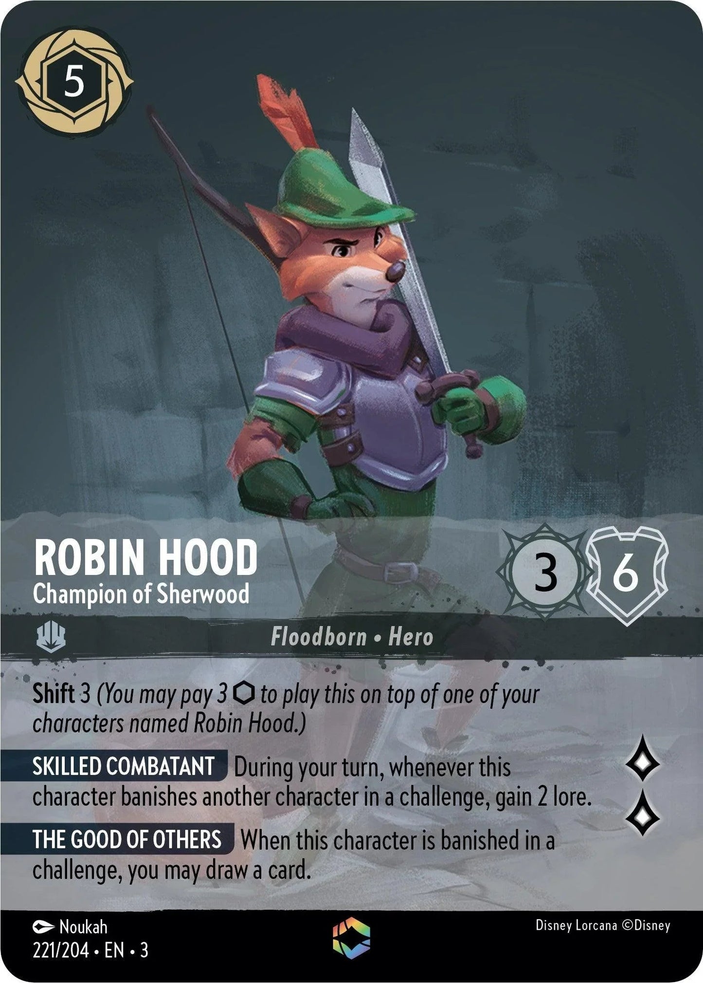 Robin Hood - Champion of Sherwood (Enchanted) (221/204) [Into the Inklands]