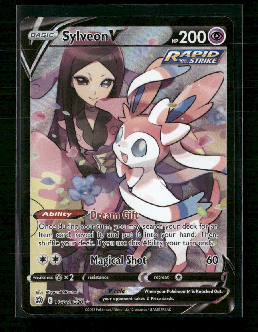 SWSH09: Brilliant Stars Trainer Gallery Sylveon V #TG14/TG30