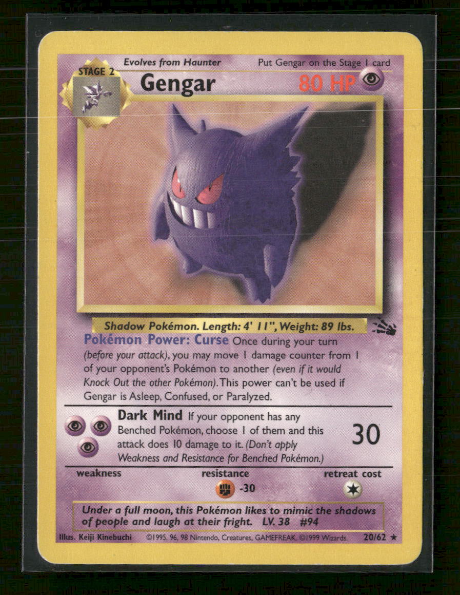 Fossil Gengar (20) #20/62