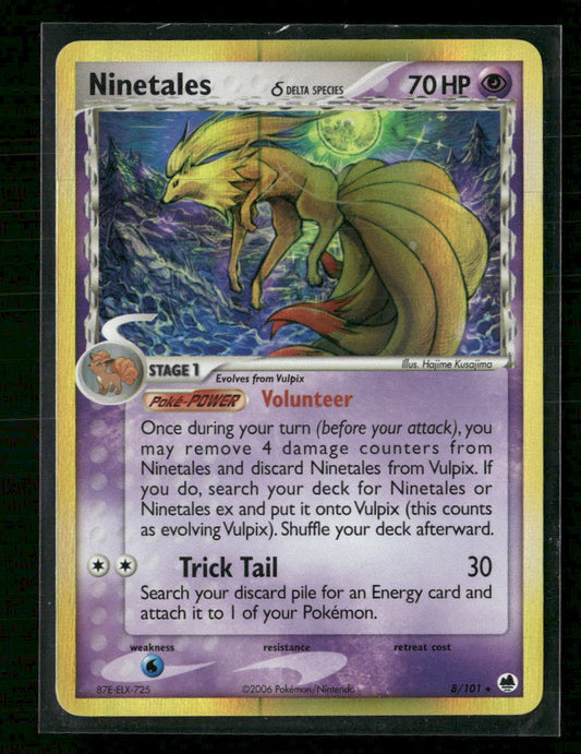 Dragon Frontiers Ninetales (Delta Species) #8/101