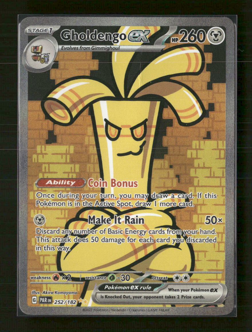 SV04: Paradox Rift Gholdengo ex #252/182 damaged