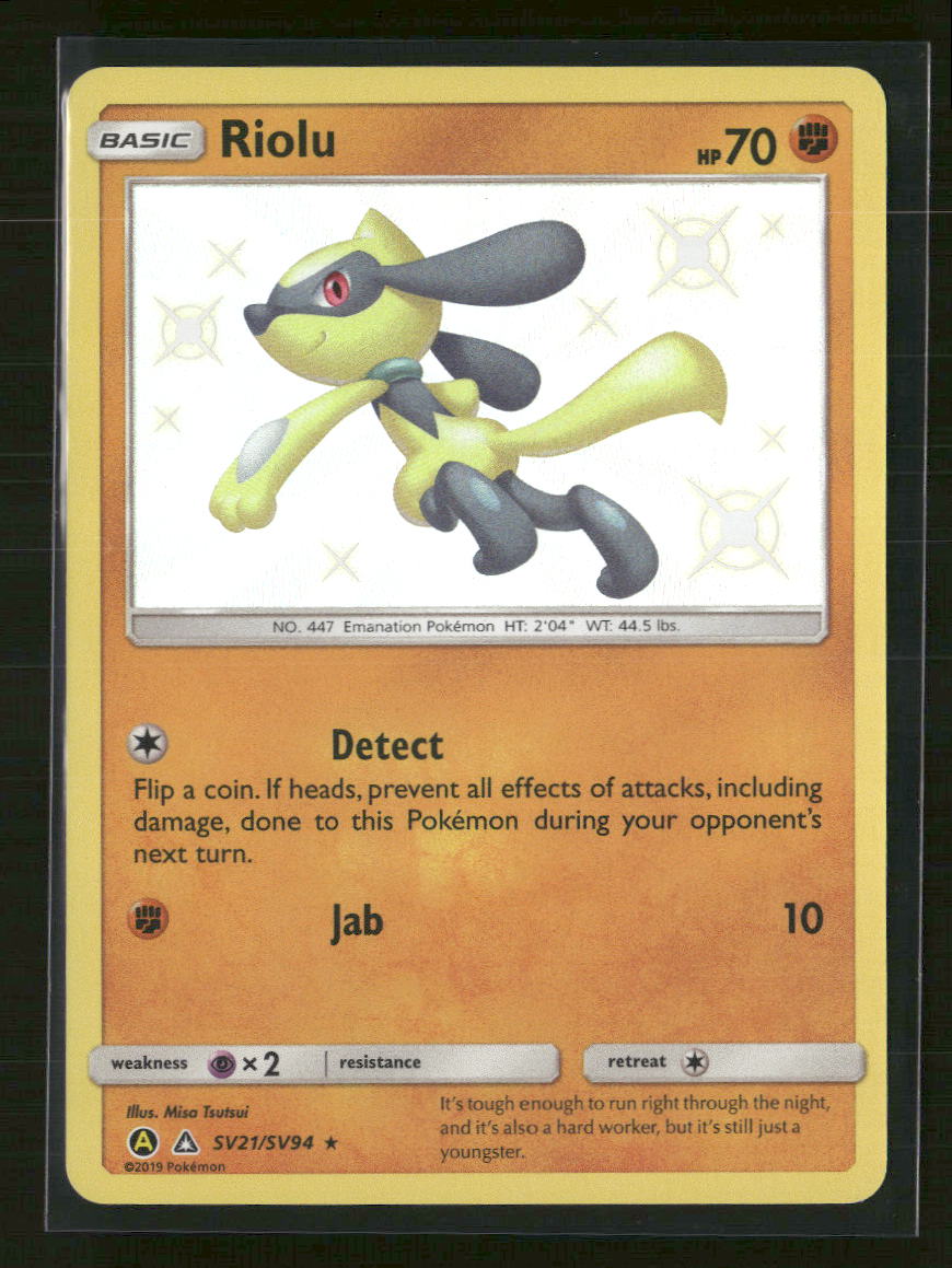Hidden Fates: Shiny Vault Riolu #SV21/SV94