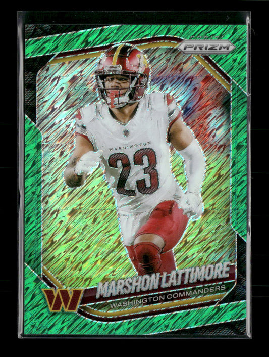 2025 Panini Prizm Shimmer Green Marshon Lattimore #/5 #184