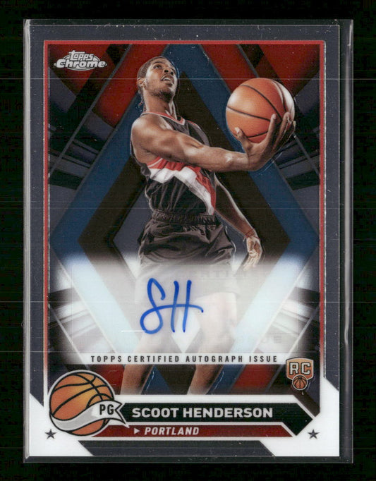 2023-24 Topps Chrome Autographs Scoot Henderson Auto #CG-SH