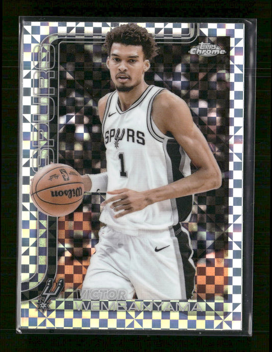 2025-26 Topps Chrome X-Fractor Victor Wembanyama #221