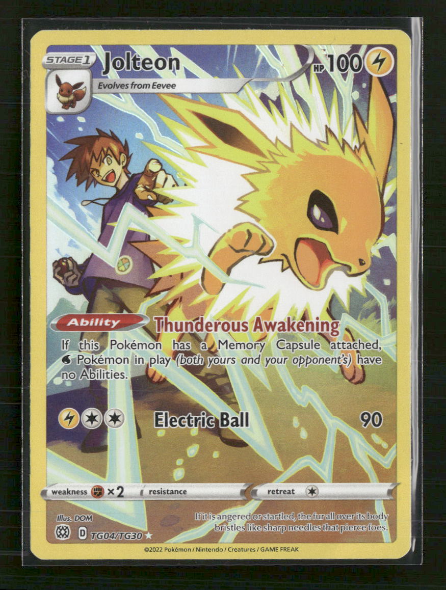 SWSH09: Brilliant Stars Trainer Gallery Jolteon #TG04/TG30