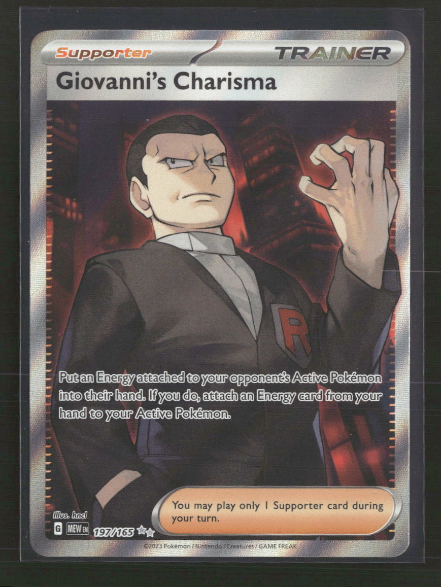 SV: Scarlet & Violet 151 Giovanni's Charisma #197/165
