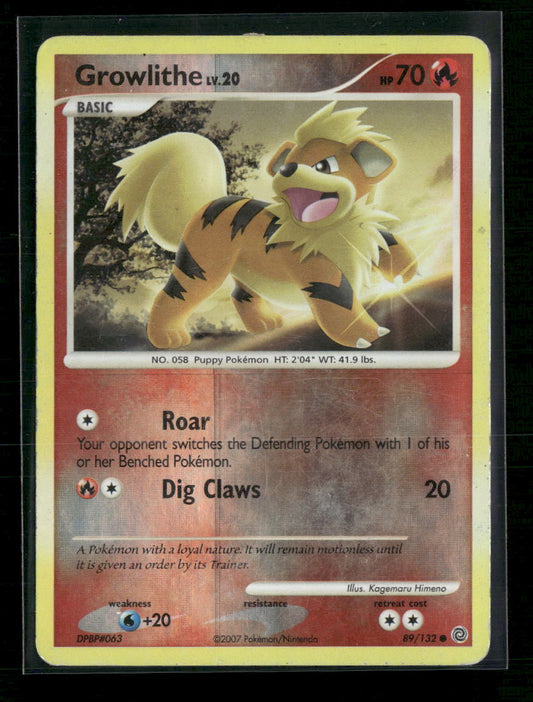Secret Wonders Growlithe Reverse Holo #89/132