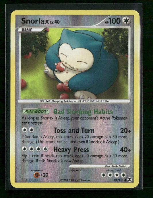 Rising Rivals Snorlax (81) Reverse Holo #81/111